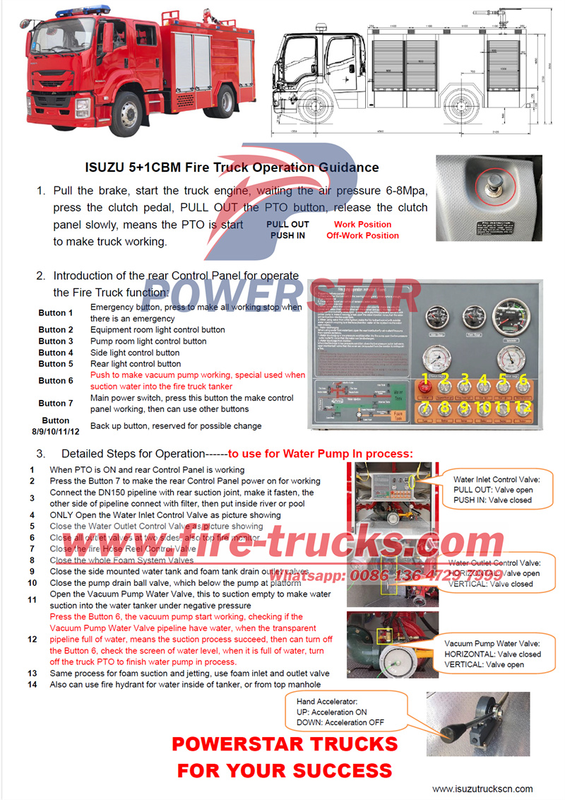 isuzu 4000 liters foam fire fighting truck