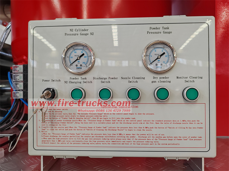Isuzu FTR GIGA dry powder fire fighting truck