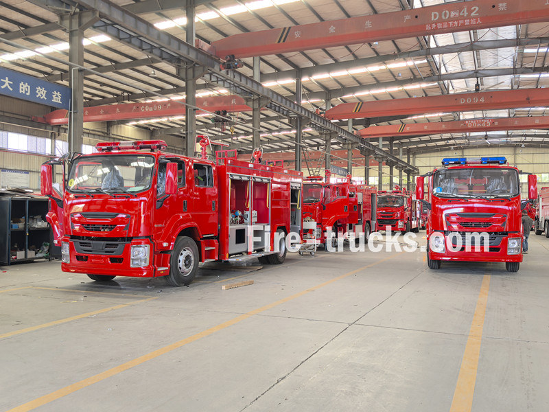 Isuzu rescue fire trucks for production