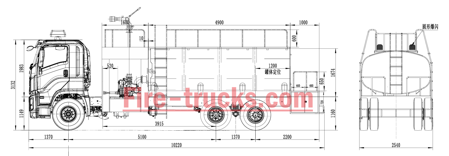 isuzu GIGA 12000L water fire sprinkler truck