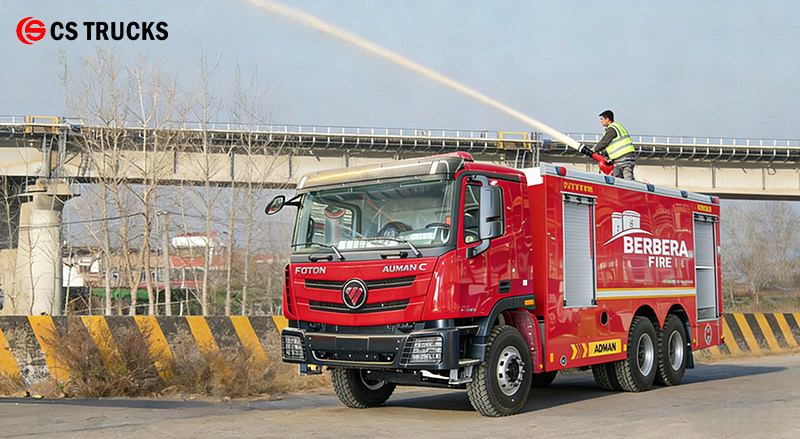 Foton engine 12cbm foam fire truck