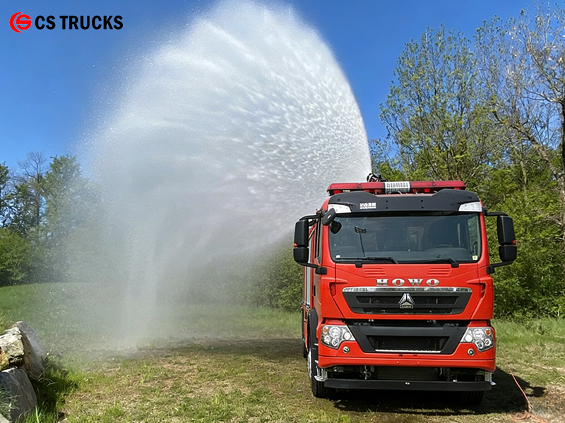 HOWO TX600 8X4 25000L firefighter truck