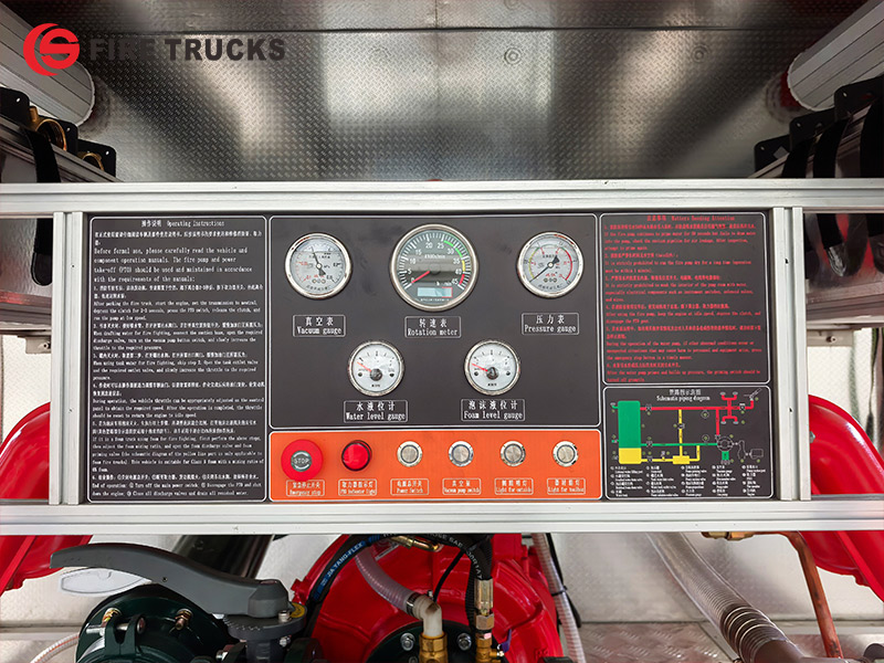 foam fire truck control panel foam fire truck control panel