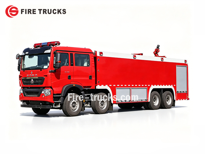 SITRAK HOWO 4X2 foam fire rescue emergency lighting rescue fire truck Albania