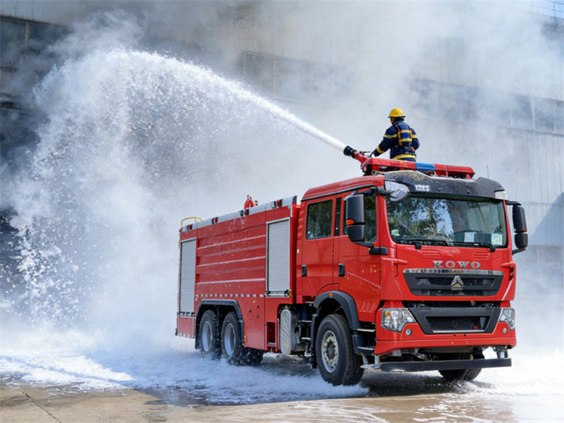 SINOTRUK HOWO TX 4x2 8000L Wildland Foam Fire Truck for Steppe Fire Protection Dubai