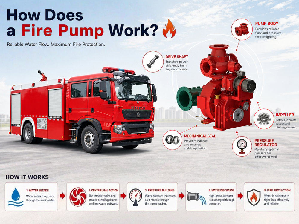 how does a fire pump work