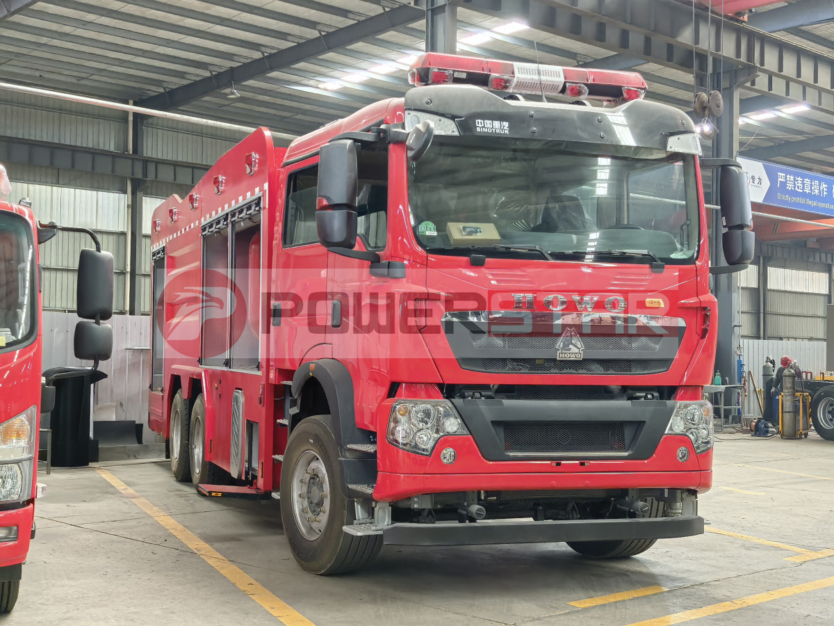POWERSTAR TRUCKS: China&rsquo;s Leading Professional Manufacturer of Dry Powder & Foam Combined Fire Trucks  HOWO Dry Powder Fire Trucks Factory Engineering Drawing  HOWO Dry Powder Fire Trucks Factory Engineering Drawing