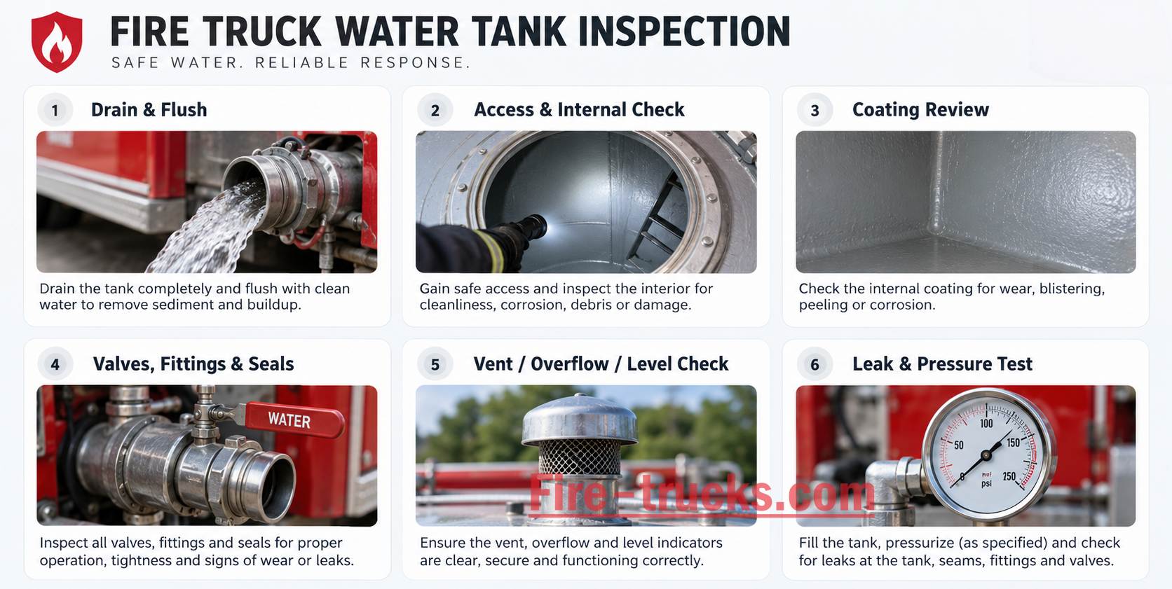 How to Maintain a Fire Truck Water Tank & Checklist How to Maintain a Fire Truck Water Tank & Checklist
