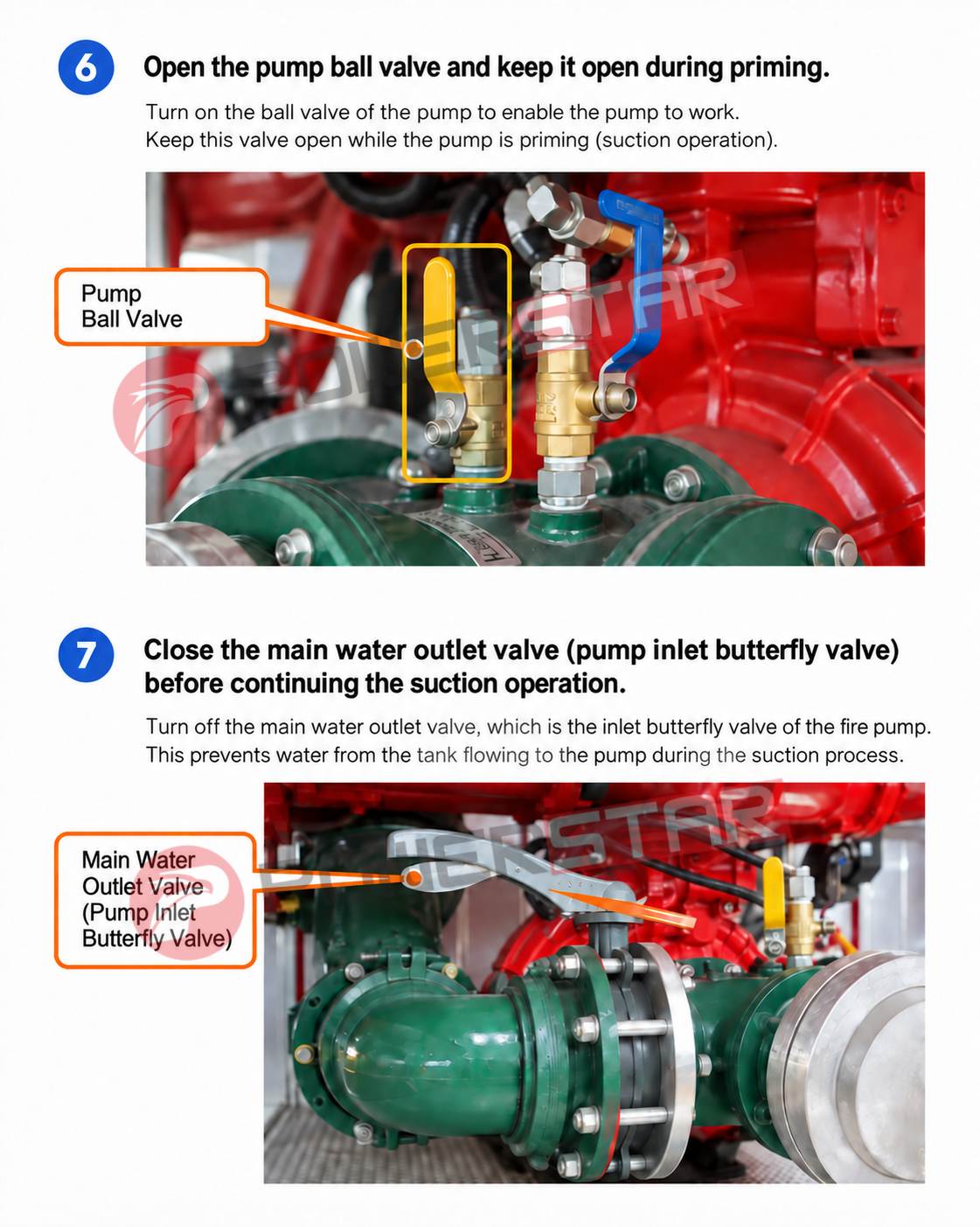 how to operate fire truck pump ball valve main water outlet valve suction configuration how to operate fire truck pump ball valve main water outlet valve suction configuration