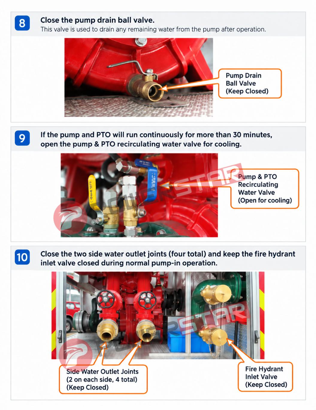 how to operate fire truck pump drain valve recirculating water valve side outlet joints how to operate fire truck pump drain valve recirculating water valve side outlet joints