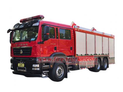 HOWO 6CBM dry powder fire truck for sale