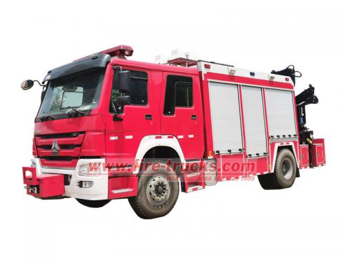 HOWO 4×2 heavy rescue fire truck