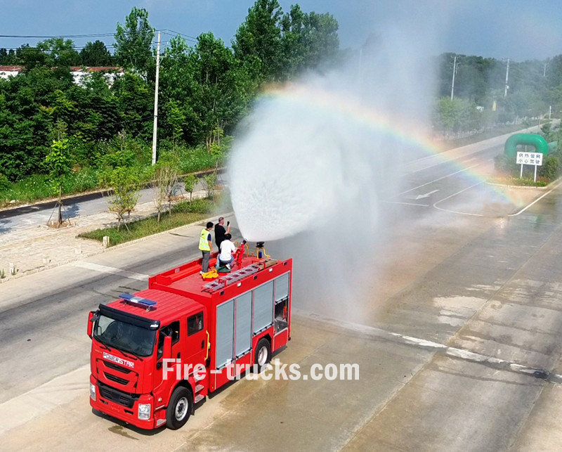 Albania ISUZU GIGA foam fire fighting tanker truck
